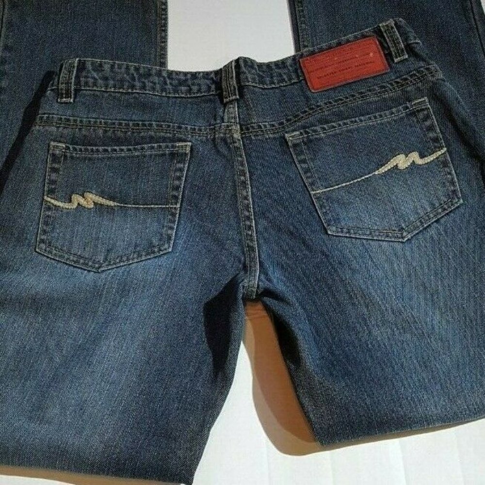 Revolution Numero Uno Jeans NU Raw with Fades Blue Denim Size 30 Women